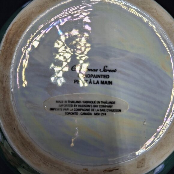 The Hudson's Bay Co. Christmas Street Hand Painted Teapot 8 cup Made in Thailand - Picture 8 of 16